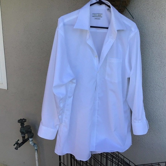 Joseph Abboud Shirt MSz17 White Regular Fit Non Iron Pre-Owned - Picture 1 of 10